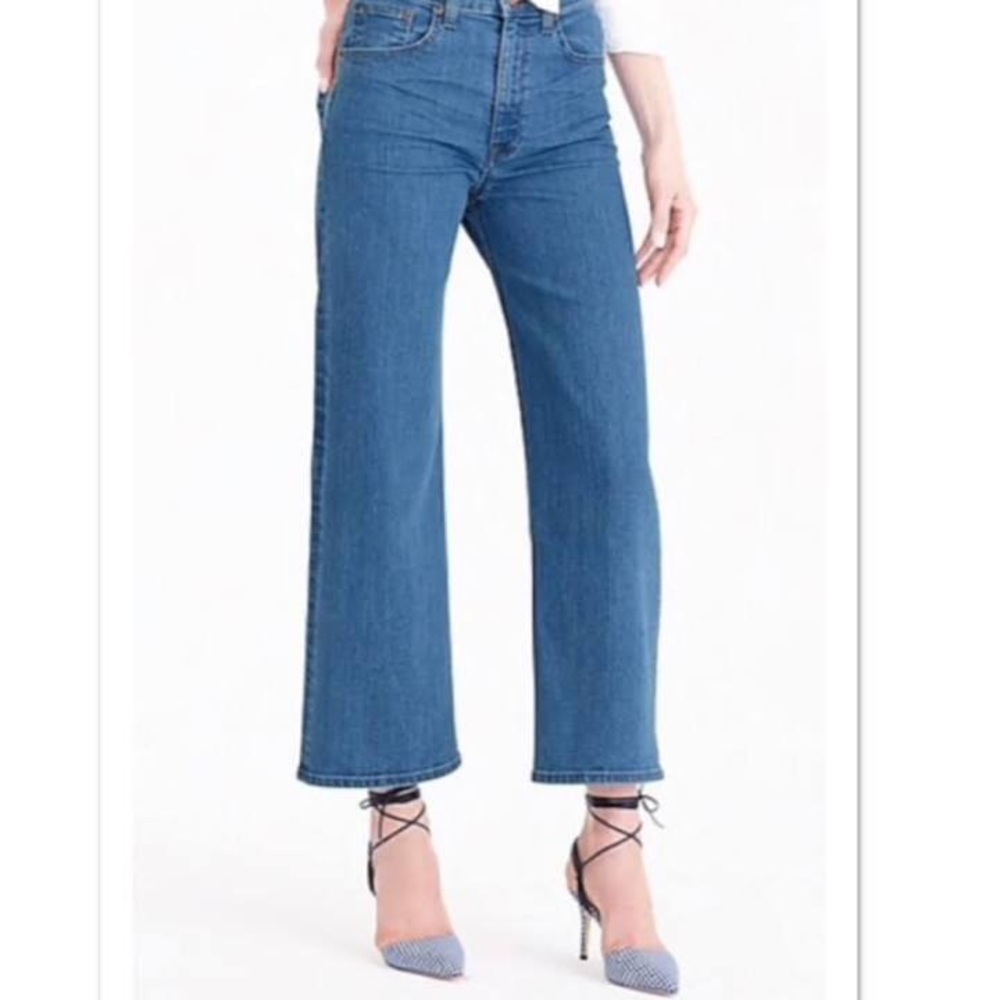 J. Crew Rayner Wide Leg High Waist Jeans size 27
